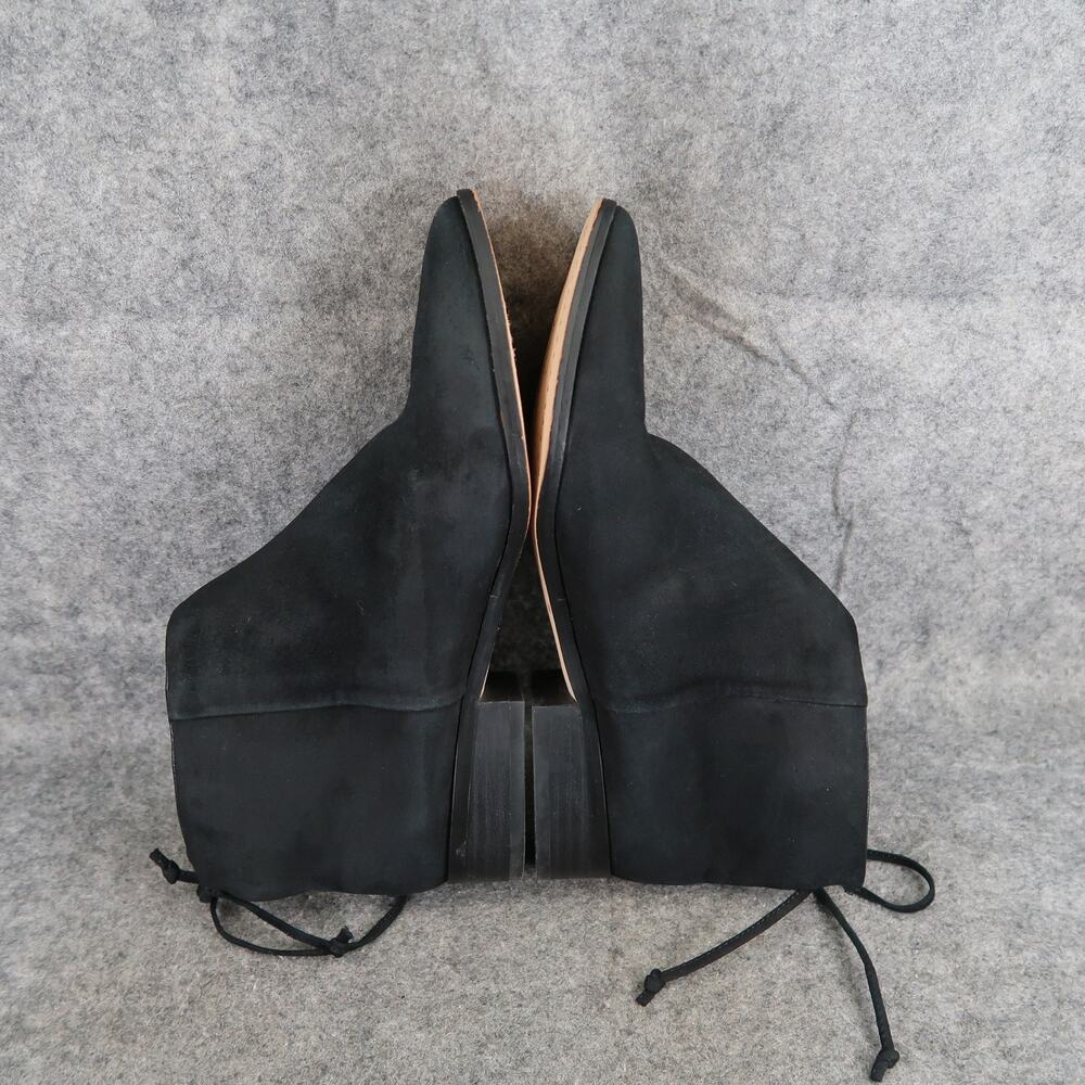 Splendid Shoes Womens 6 Bootie Niva Black Suede Leather Pointed Toe Ankle Boots - Picture 10 of 16